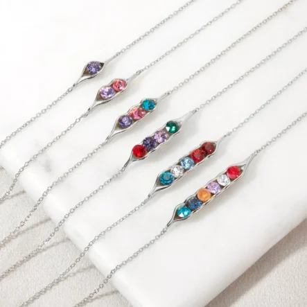 For Mother- Peanut Birthstone Custom Bracelet