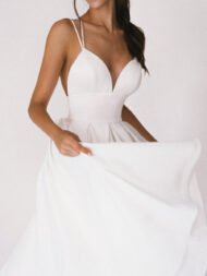 Women's Dresses Solid Sling Bare Back Sleeveless Dress - Image 7